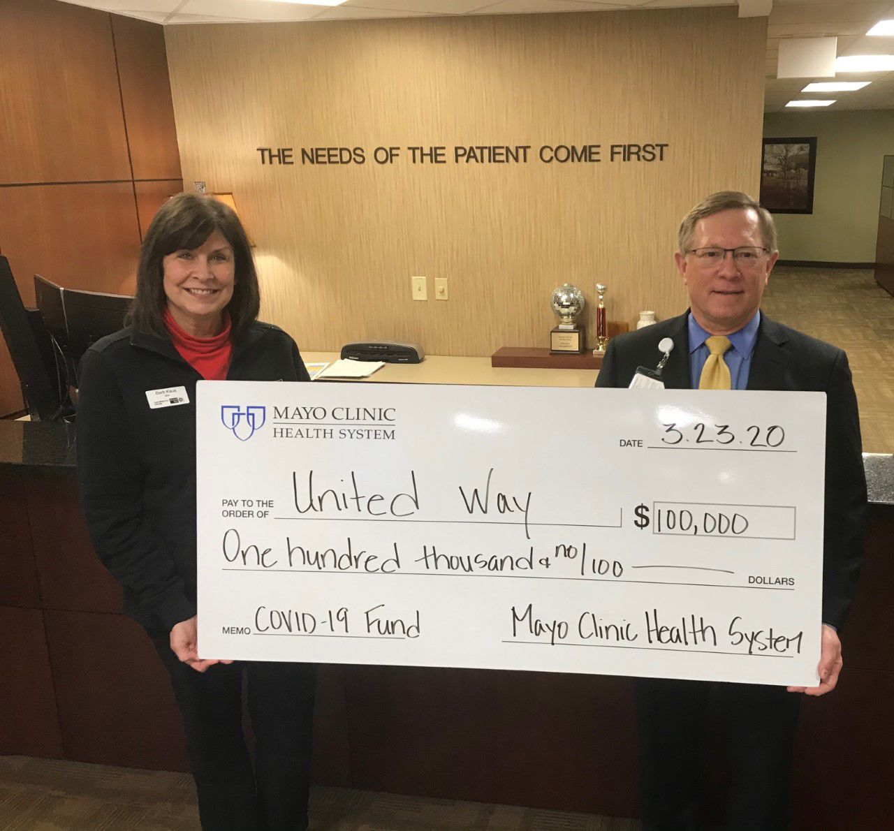 grant from Mayo Clinic Health System